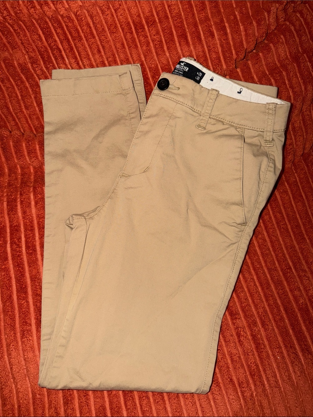 Hollister Men's Tan Slim-Fit Chino Pants